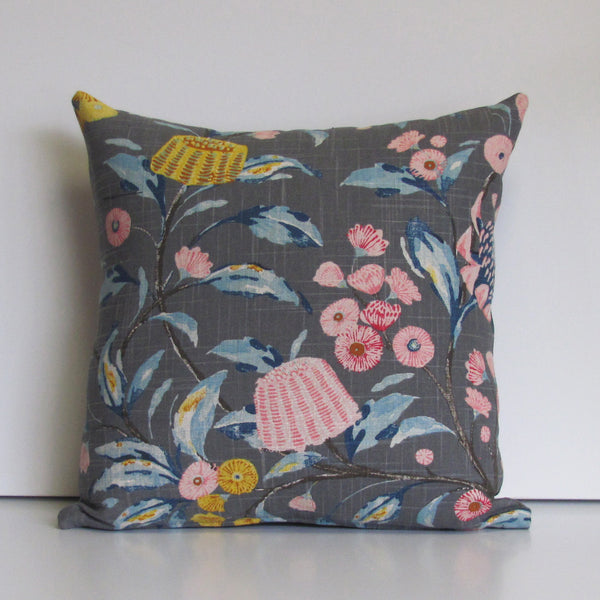 Hinterland cushion cover, charcoal