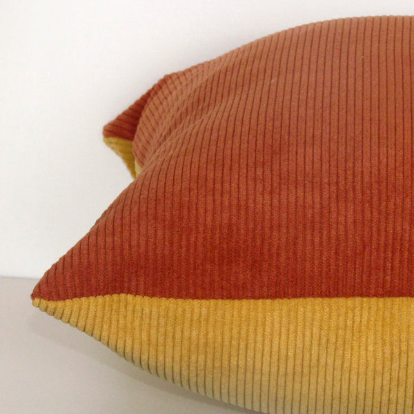 two-tone corduroy cushion covers