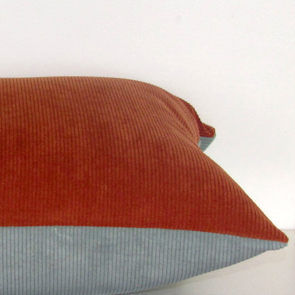 two-tone corduroy cushion covers