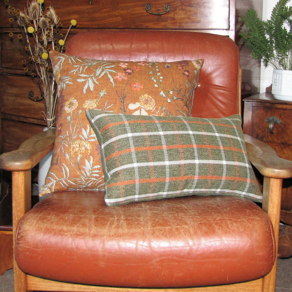 Perth check cushion cover