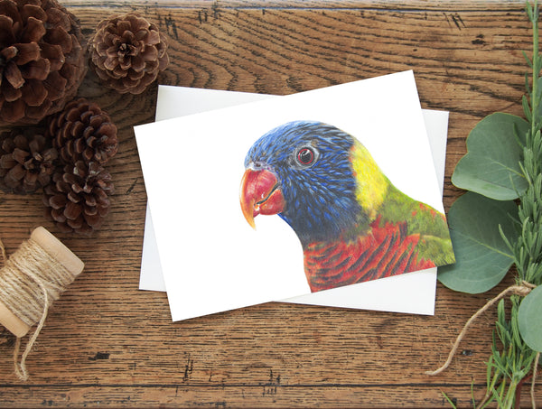 Rainbow Lorikeet greeting card