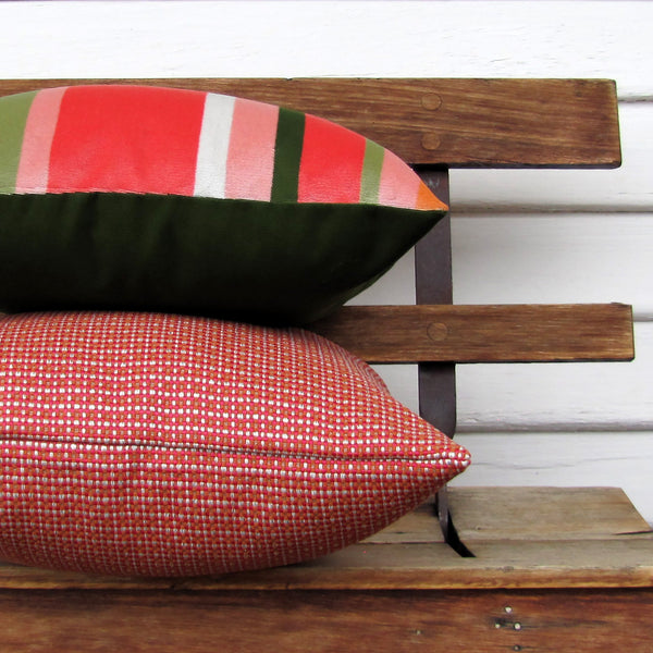 Red Coral Esplanade indoor/outdoor cushion cover