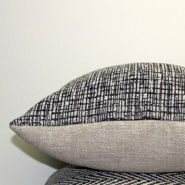 Limit linen and wool cushion cover,