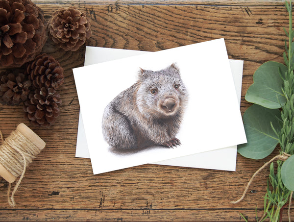 Wombat greeting card