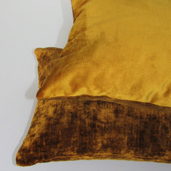 made to order Duo velvet Topaz Toddy cushion cover