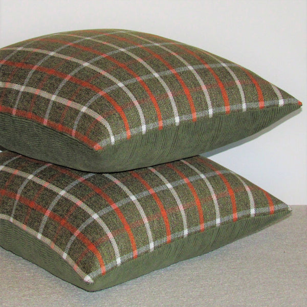 Perth check cushion cover
