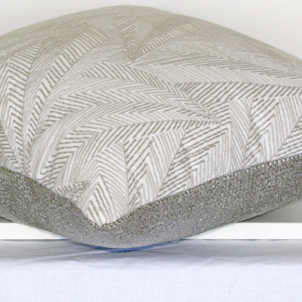 Light embroidered cushion cover