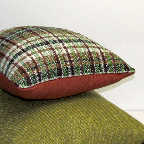 vintage wool boucle cushion cover