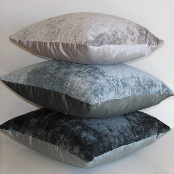 made to order Duo velvet Atlantic Lichen cushion cover