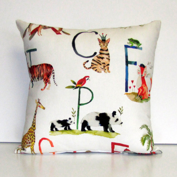 Alphabet kids cushion cover