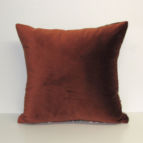 vintage wool boucle cushion cover