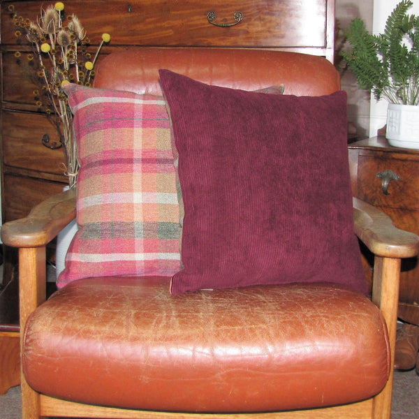 Aspen Shiraz corduroy cushion cover