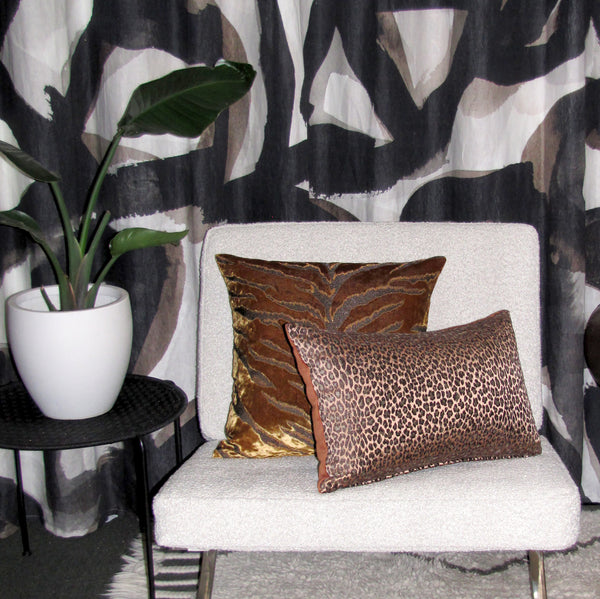 Leopardo Copper Luxury Cushion Cover