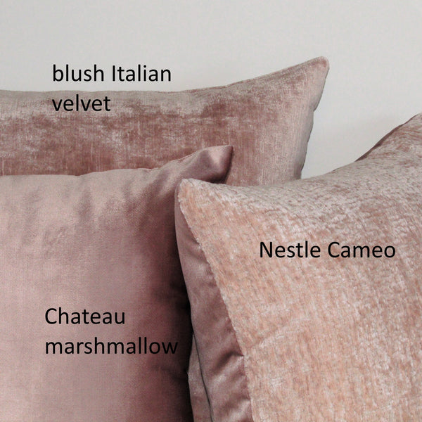 made to order Marshmallow velvet cushion cover