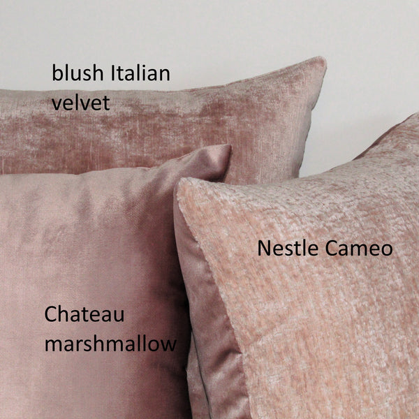 Marshmallow velvet cushion cover
