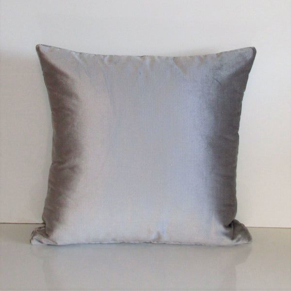 Duo velvet Silver Cloud cushion cover