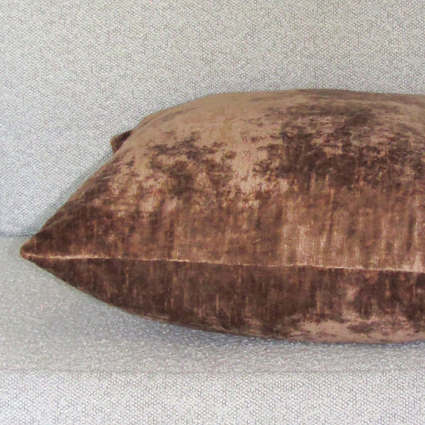 Bespoke Copper luxury Italian velvet cushion cover