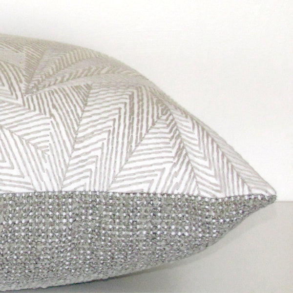 Light embroidered cushion cover