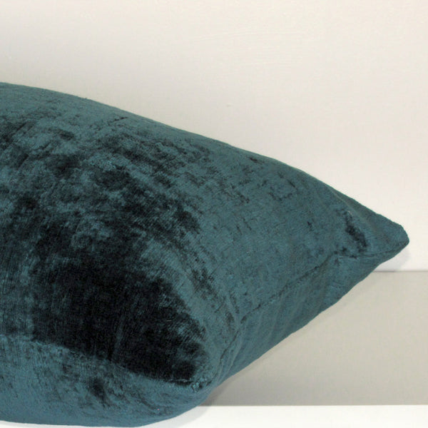 Bespoke Aquamarine luxury Italian velvet cushion cover