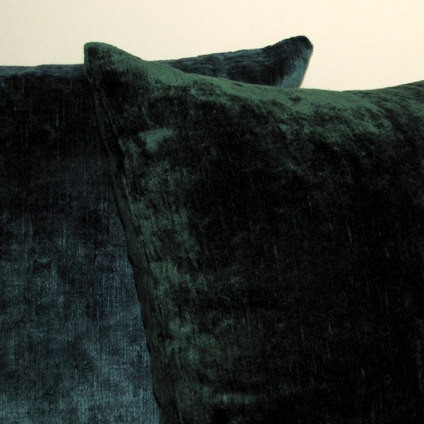 made to order Bespoke Emerald luxury Italian velvet cushion cover