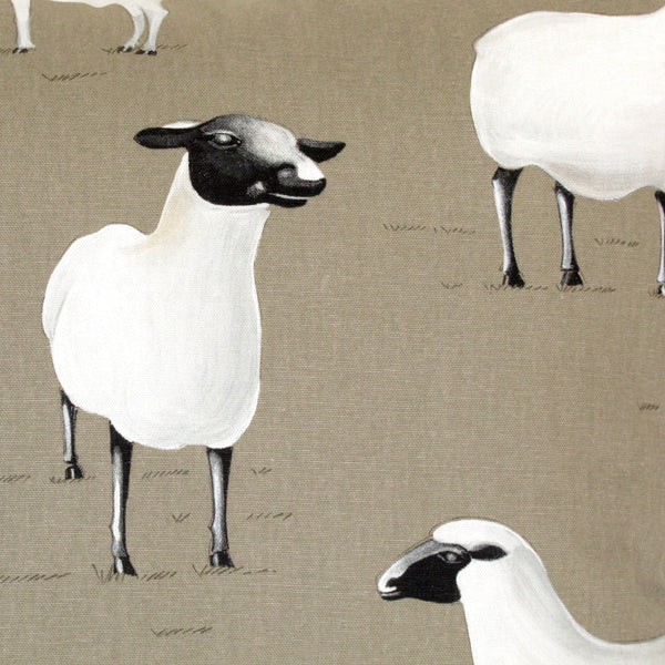 La Brebis linen cushion cover, sheep design