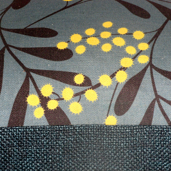 wattle teal cushion cover