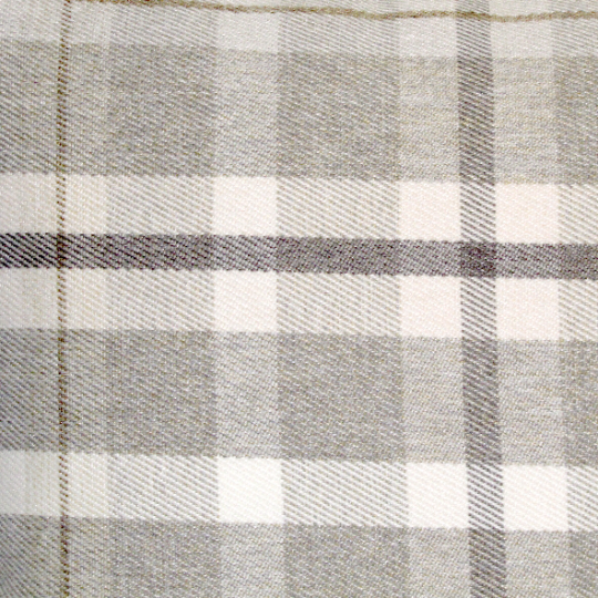 Sutherland Oatmeal check cushion cover