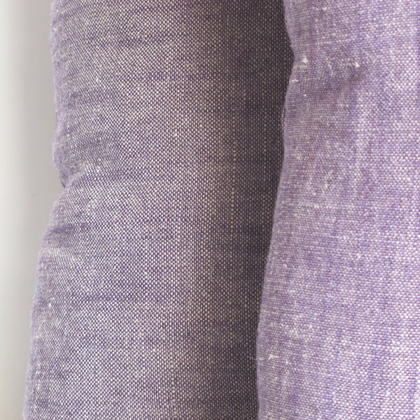 Aubergine linen cushion cover