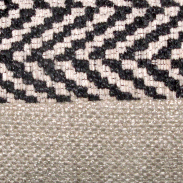 Apache wool blend cushion cover, black & cream