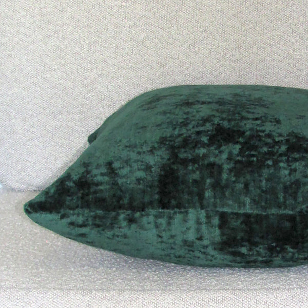 Bespoke Emerald luxury Italian velvet cushion cover