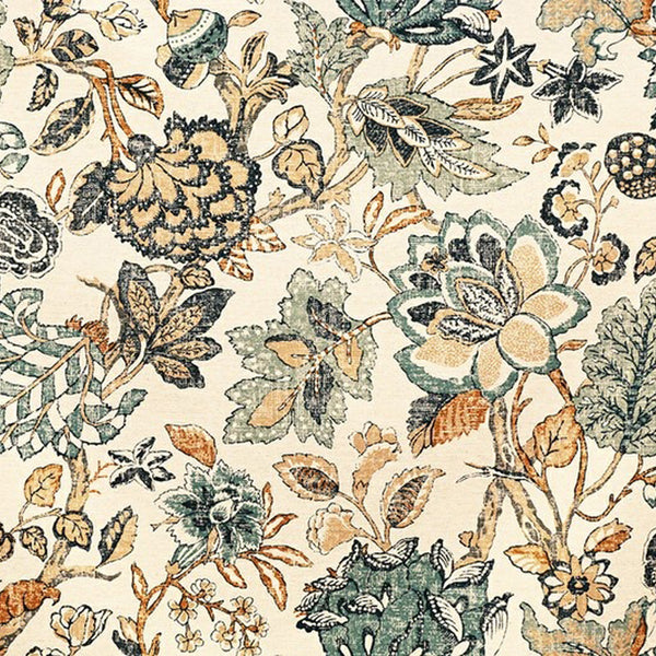 St Clair & teal linen cushion cover