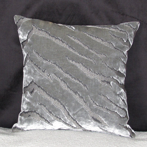 Made to order Bengal Tiger Silver Cushion Cover