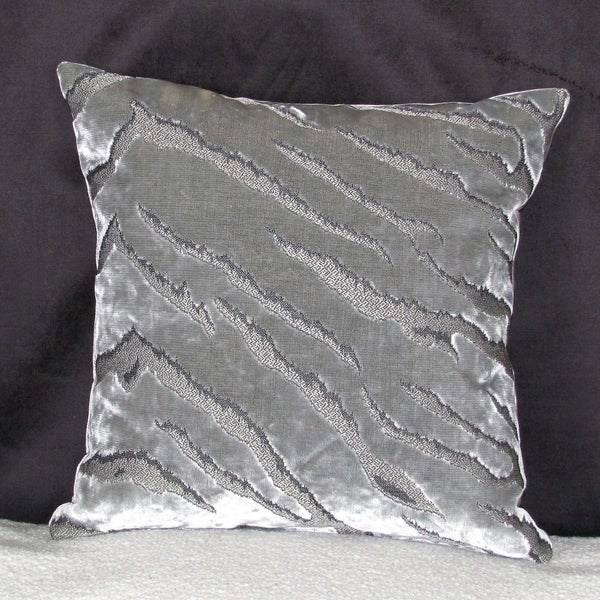 Bengal Tiger Silver Cushion Cover