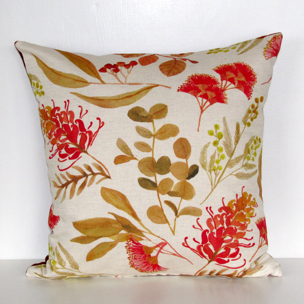 Bush flowers cushion cover