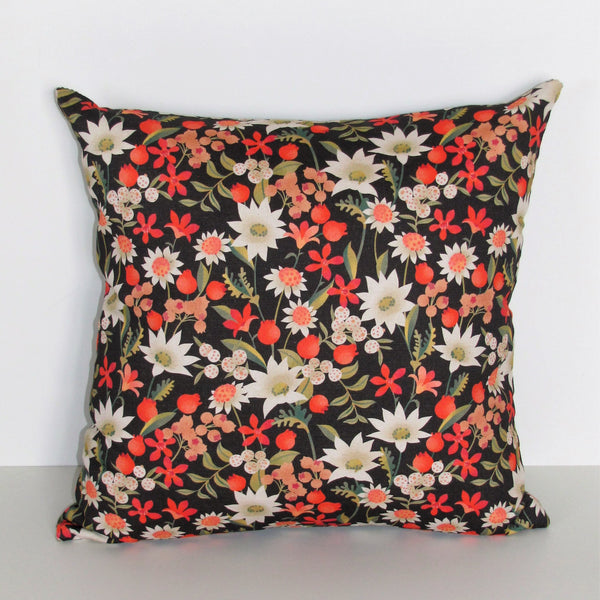 made to order flannel flowers cushion cover