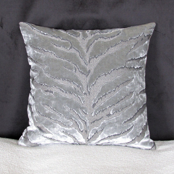 Made to order Bengal Tiger Silver Cushion Cover