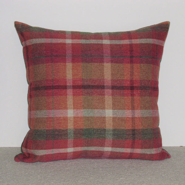 Sutherland Rustic check cushion cover