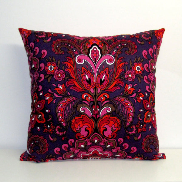 fabulous retro paisley cushion cover