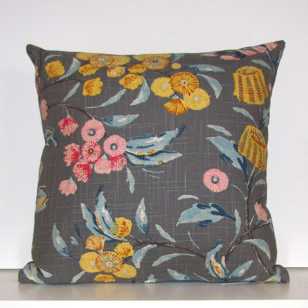 Hinterland cushion cover, charcoal