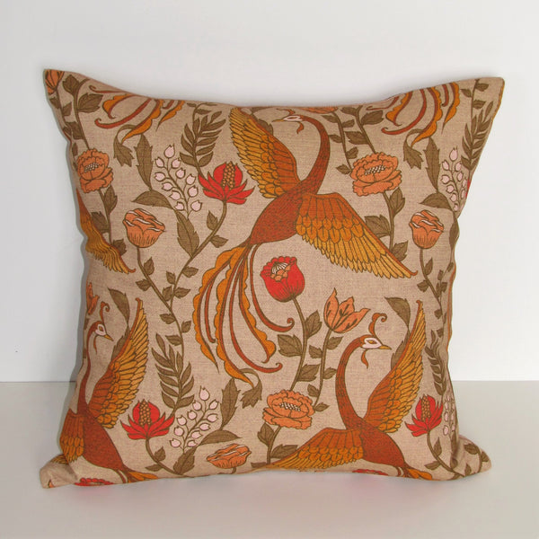 Phoenix linen cushion cover