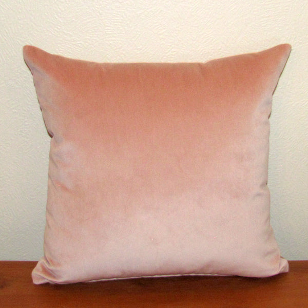 Rosewater pink velvet cushion cover