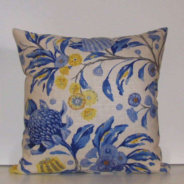 Hinterland cushion cover, cobalt