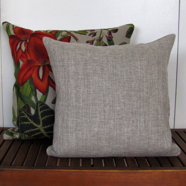 Twining linen cushion cover