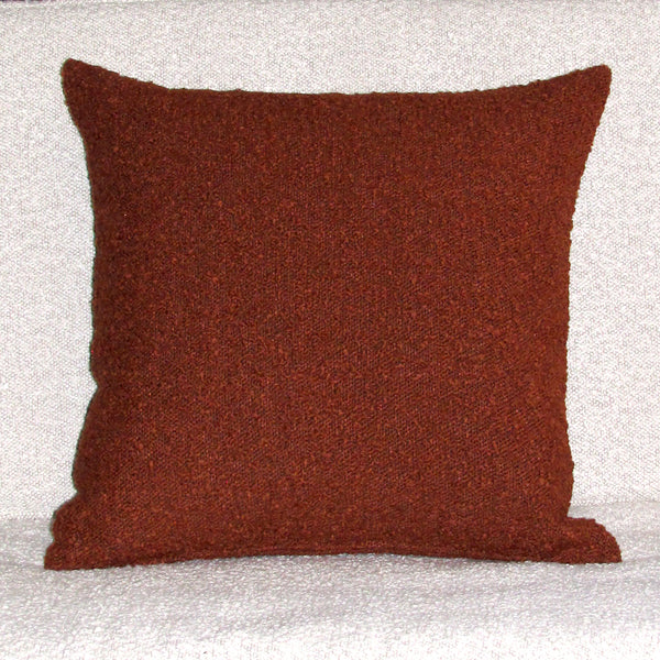 made to order Ovis Umber boucle cushion cover