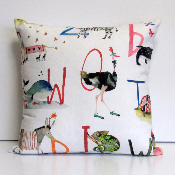Alphabet kids cushion cover