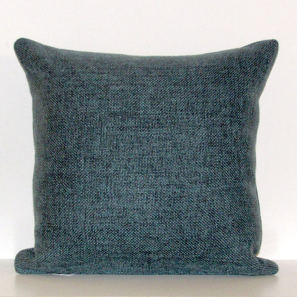 St Clair & teal linen cushion cover