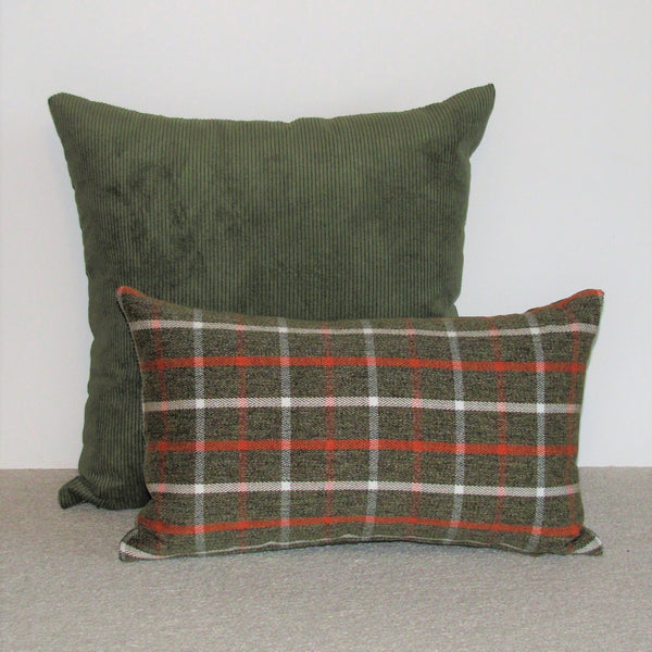 Perth check cushion cover