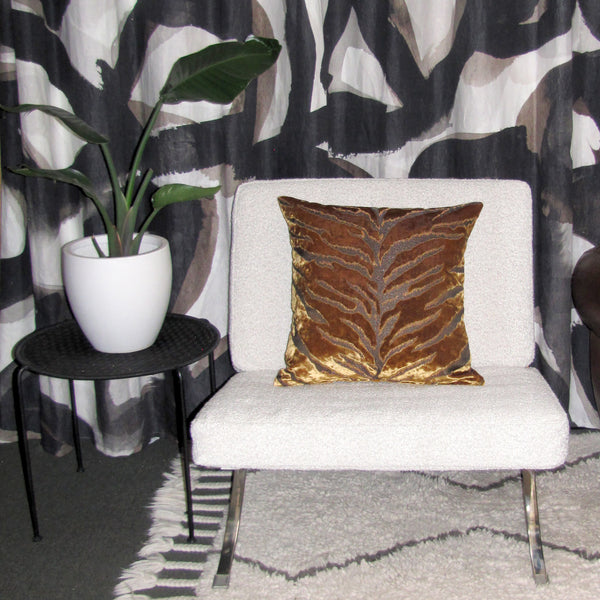 Bengal Tiger Gold Cushion Cover