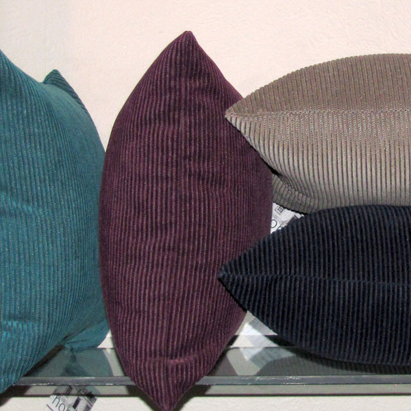 kingfisher teal corduroy cushion cover