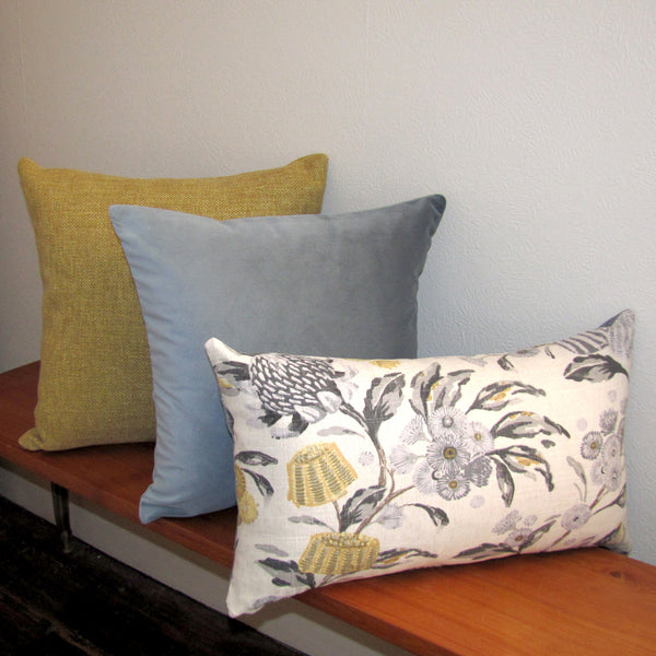 Eucalyptus grey velvet cushion cover